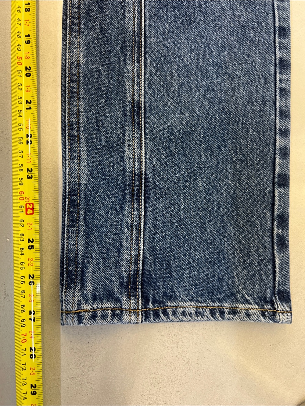 Men's Blue Panel-Detail Jeans - Picture 6 of 6
